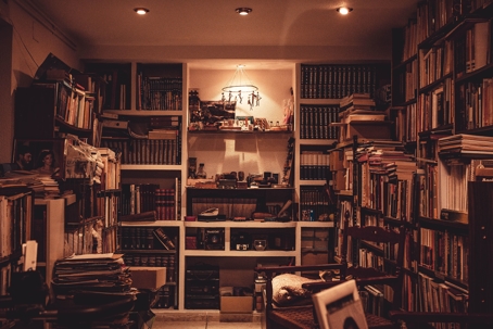 A room full of books