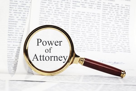 Magnifying Glass over Power of Attorney