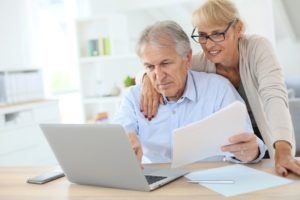 older couple on laptop